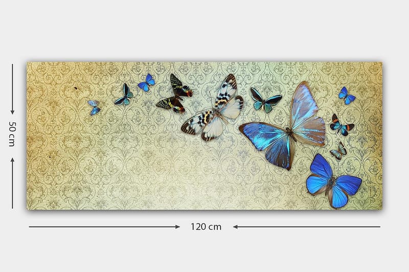 Canvasbilde YTY Animals Flerfarget - 120x50 cm - Interiør - Maleri & posters - Lerretsbilder