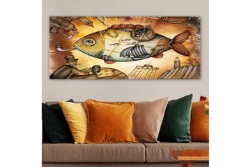 Canvasbilde YTY Animals Flerfarget - 120x50 cm - Interiør - Maleri & posters - Lerretsbilder