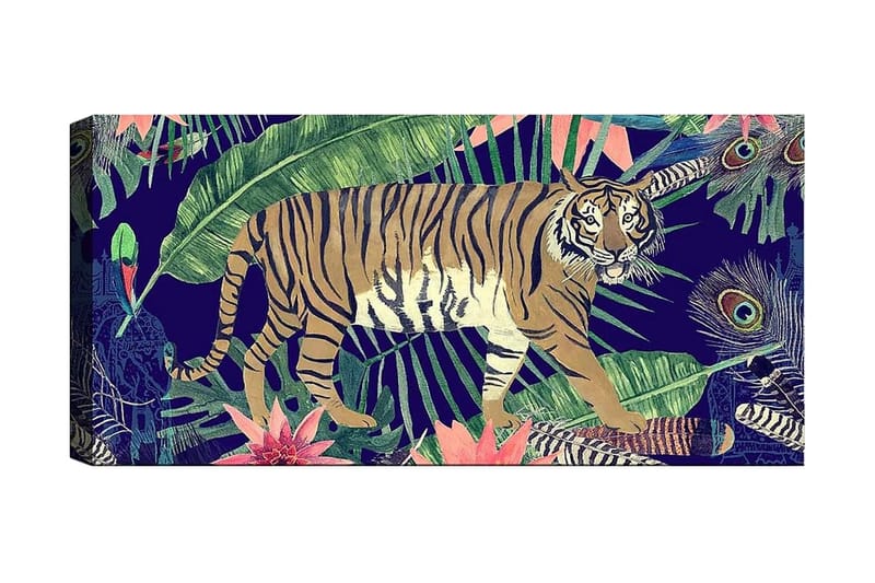 Canvasbilde YTY Animals Flerfarget - 120x50 cm - Interiør - Maleri & posters - Lerretsbilder