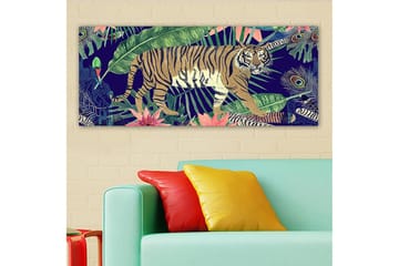Canvasbilde YTY Animals Flerfarget - 120x50 cm - Interiør - Maleri & posters - Lerretsbilder