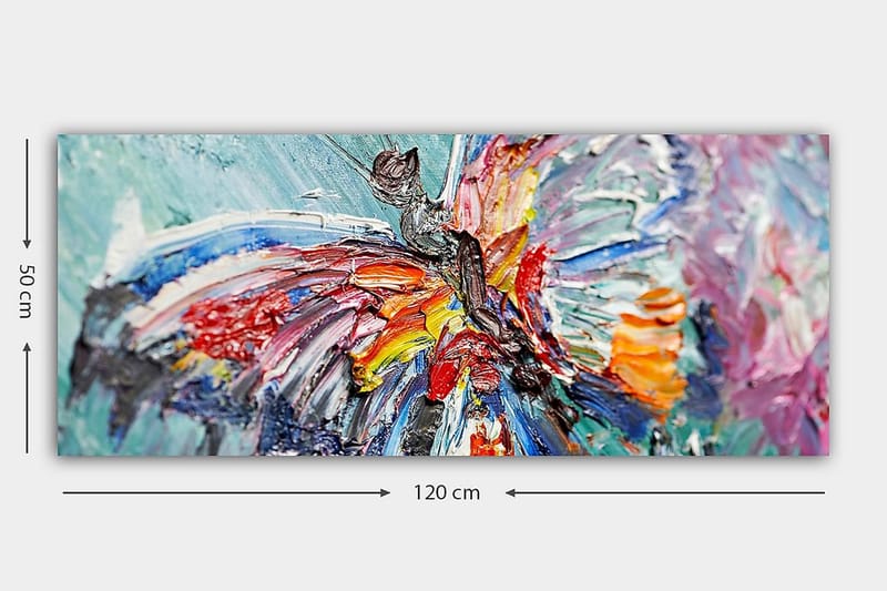 Canvasbilde YTY Animals Flerfarget - 120x50 cm - Interiør - Maleri & posters - Lerretsbilder