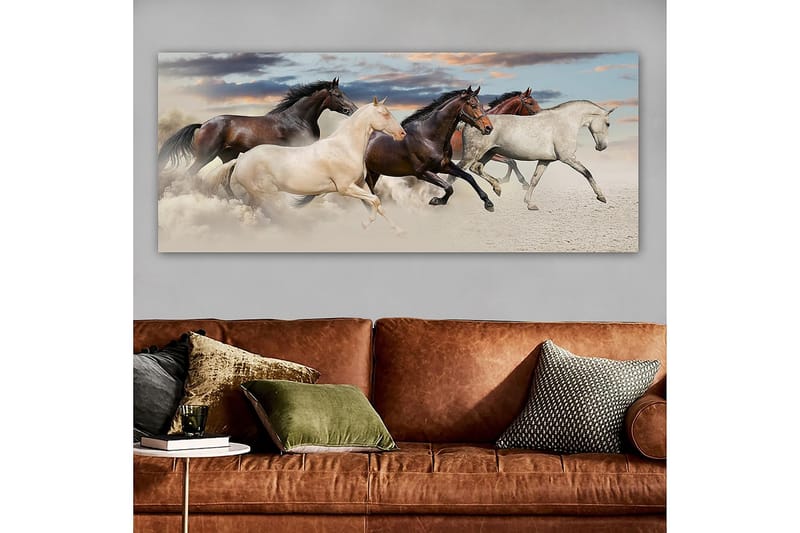 Canvasbilde YTY Animals Flerfarget - 120x50 cm - Interiør - Maleri & posters - Lerretsbilder