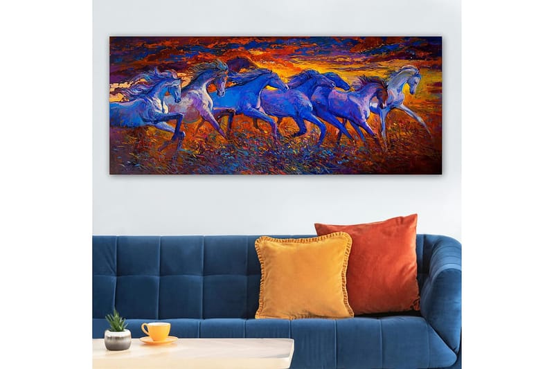 Canvasbilde YTY Animals Flerfarget - 120x50 cm - Interiør - Maleri & posters - Lerretsbilder