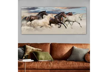 Canvasbilde YTY Animals Flerfarget - 120x50 cm - Interiør - Maleri & posters - Lerretsbilder