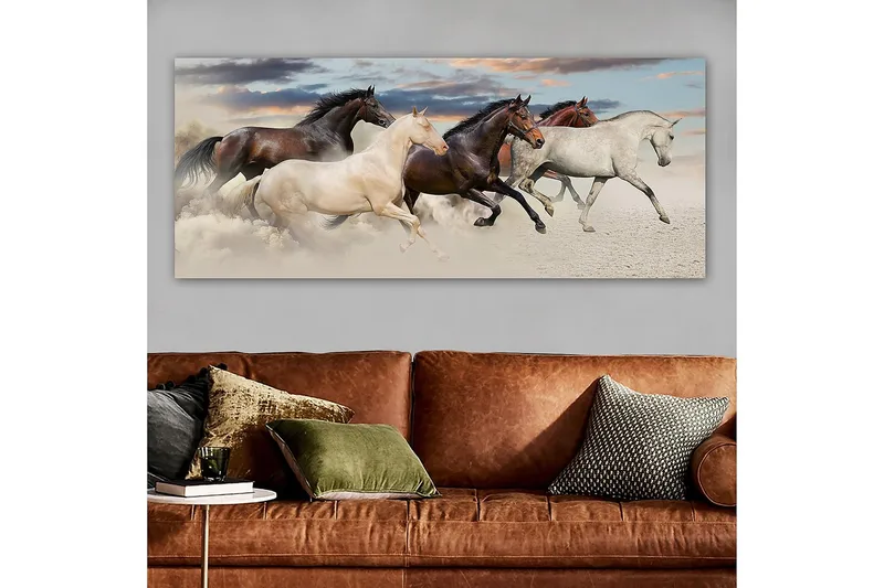 Canvasbilde YTY Animals Flerfarget - 120x50 cm - Interiør - Maleri & posters - Lerretsbilder