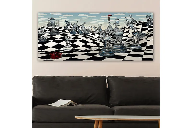 Canvasbilde YTY Animals Flerfarget - 120x50 cm - Interiør - Maleri & posters - Lerretsbilder