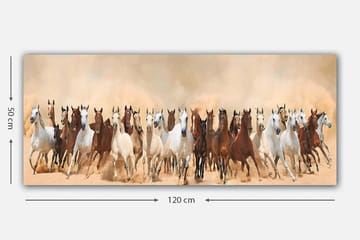 Canvasbilde YTY Animals Flerfarget - 120x50 cm - Interiør - Maleri & posters - Lerretsbilder