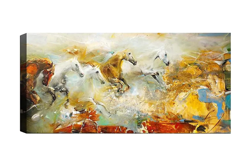 Canvasbilde YTY Animals Flerfarget, 120x50 cm