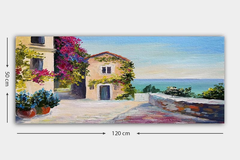 Canvasbilde YTY Buildings & Cityscapes Flerfarget - 120x50 cm - Interiør - Maleri & posters - Lerretsbilder