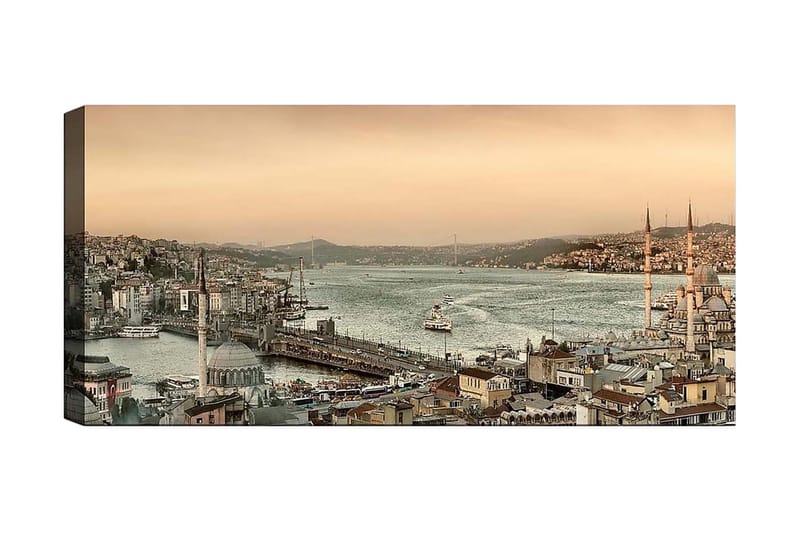 Canvasbilde YTY Buildings & Cityscapes Flerfarget - 120x50 cm - Interiør - Maleri & posters - Lerretsbilder