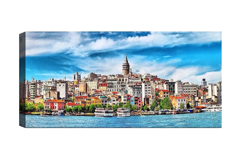 Canvasbilde YTY Buildings & Cityscapes Flerfarget - 120x50 cm - Interiør - Maleri & posters - Lerretsbilder