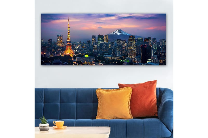 Canvasbilde YTY Buildings & Cityscapes Flerfarget - 120x50 cm - Interiør - Maleri & posters - Lerretsbilder