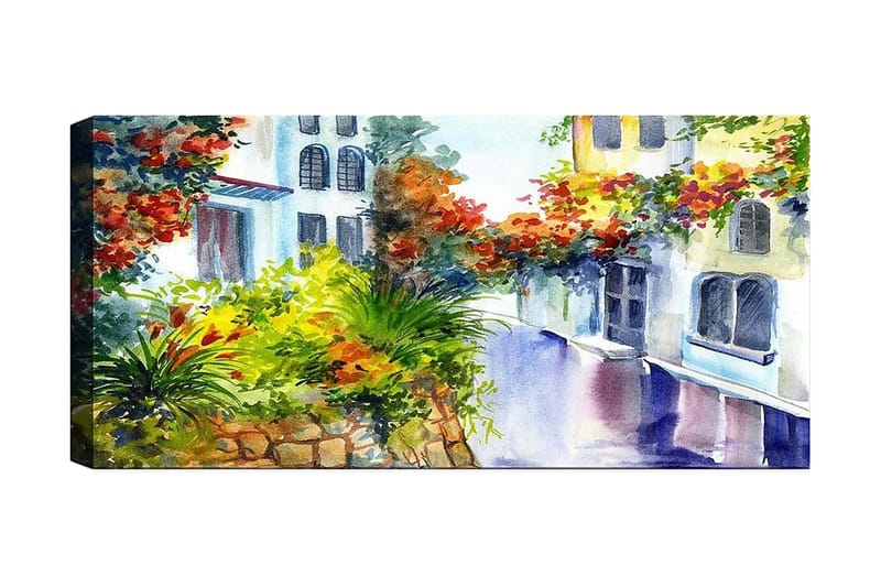 Canvasbilde YTY Buildings & Cityscapes Flerfarget - 120x50 cm - Interiør - Maleri & posters - Lerretsbilder