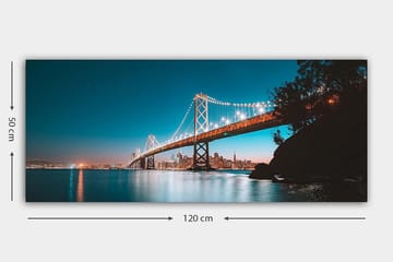 Canvasbilde YTY Buildings & Cityscapes Flerfarget - 120x50 cm - Interiør - Maleri & posters - Lerretsbilder