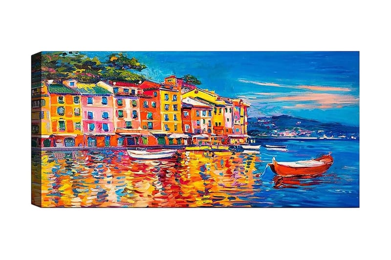 Canvasbilde YTY Buildings & Cityscapes Flerfarget - 120x50 cm - Interiør - Maleri & posters - Lerretsbilder