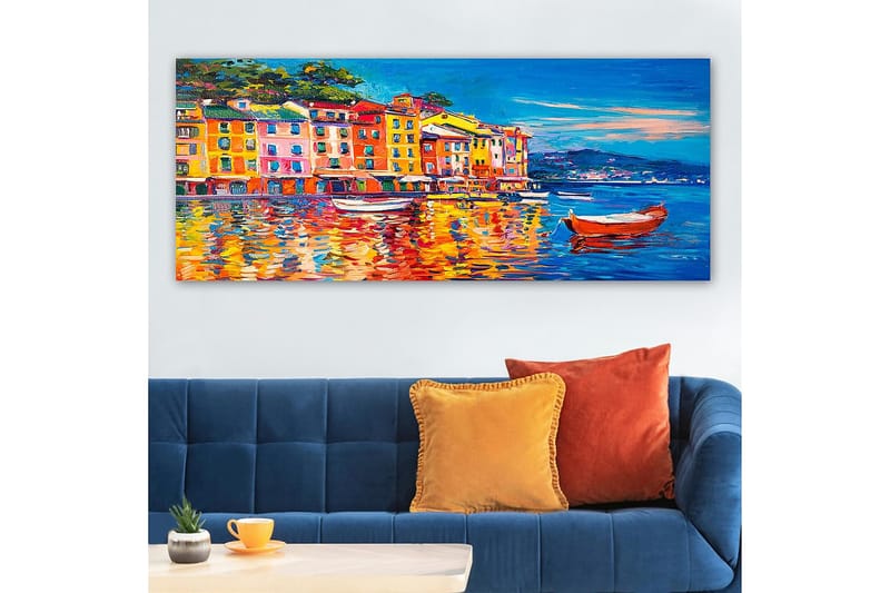 Canvasbilde YTY Buildings & Cityscapes Flerfarget - 120x50 cm - Interiør - Maleri & posters - Lerretsbilder