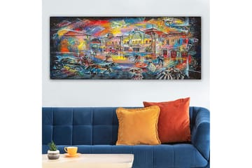 Canvasbilde YTY Buildings & Cityscapes Flerfarget - 120x50 cm - Interiør - Maleri & posters - Lerretsbilder