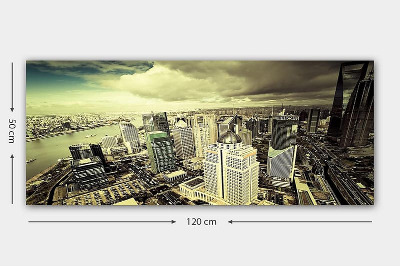Canvasbilde YTY Buildings & Cityscapes Flerfarget - 120x50 cm - Lerretsbilder