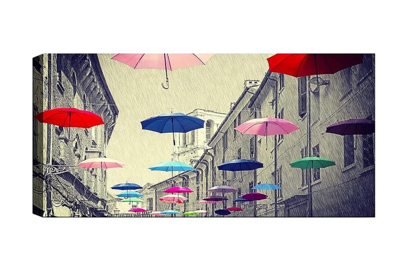Canvasbilde YTY Buildings & Cityscapes Flerfarget - 120x50 cm - Interiør - Maleri & posters - Lerretsbilder