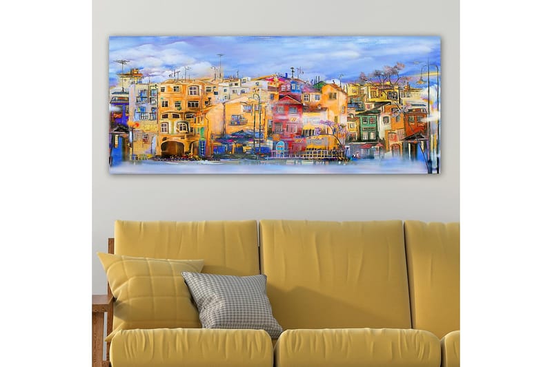 Canvasbilde YTY Buildings & Cityscapes Flerfarget - 120x50 cm - Interiør - Maleri & posters - Lerretsbilder