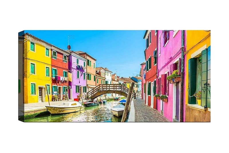 Canvasbilde YTY Buildings & Cityscapes Flerfarget - 120x50 cm - Interiør - Maleri & posters - Lerretsbilder