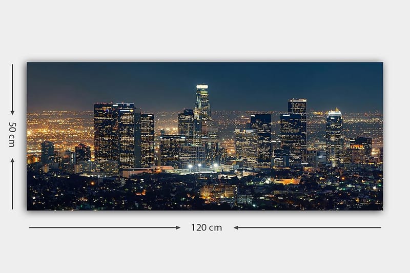 Canvasbilde YTY Buildings & Cityscapes Flerfarget - 120x50 cm - Interiør - Maleri & posters - Lerretsbilder