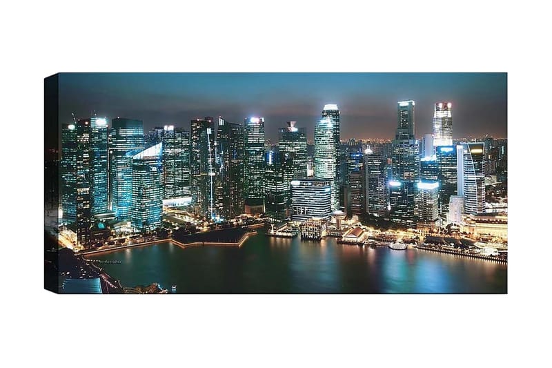 Canvasbilde YTY Buildings & Cityscapes Flerfarget - 120x50 cm - Interiør - Maleri & posters - Lerretsbilder