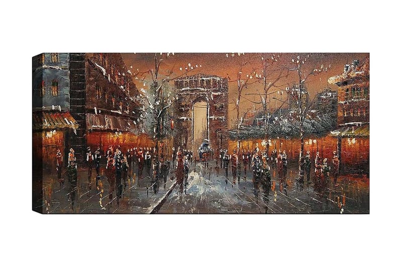 Canvasbilde YTY Buildings & Cityscapes Flerfarget - 120x50 cm - Interiør - Maleri & posters - Lerretsbilder
