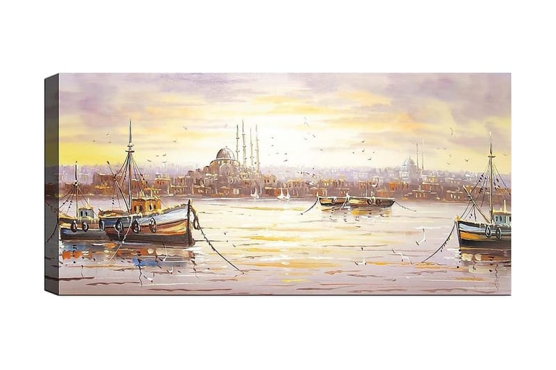Canvasbilde YTY Buildings & Cityscapes Flerfarget - 120x50 cm - Interiør - Maleri & posters - Lerretsbilder