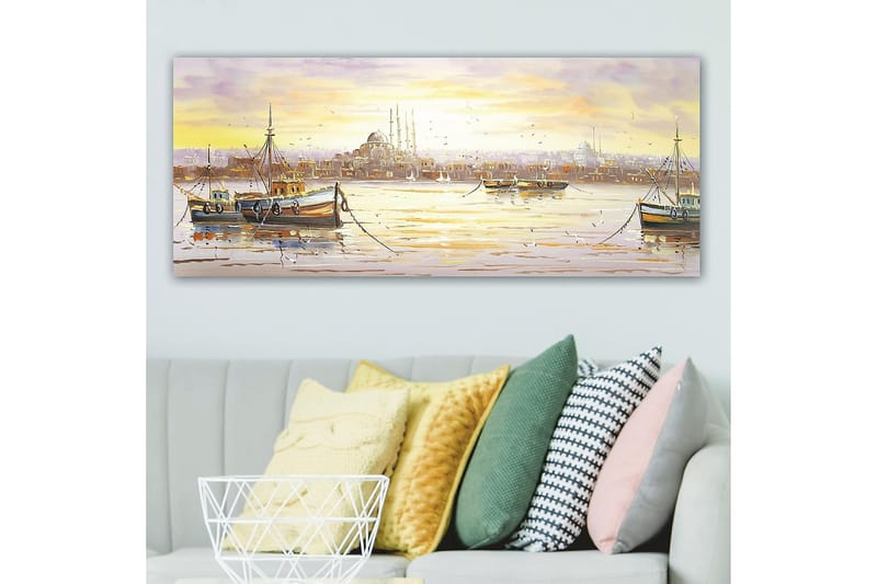 Canvasbilde YTY Buildings & Cityscapes Flerfarget - 120x50 cm - Interiør - Maleri & posters - Lerretsbilder