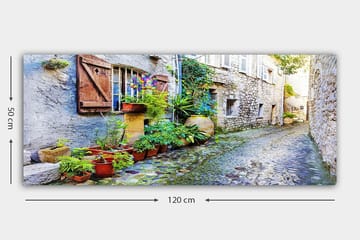 Canvasbilde YTY Buildings & Cityscapes Flerfarget - 120x50 cm - Interiør - Maleri & posters - Lerretsbilder