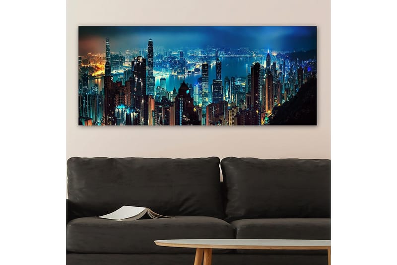 Canvasbilde YTY Buildings & Cityscapes Flerfarget - 120x50 cm - Interiør - Maleri & posters - Lerretsbilder
