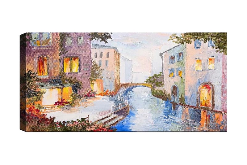 Canvasbilde YTY Buildings & Cityscapes Flerfarget - 120x50 cm - Interiør - Maleri & posters - Lerretsbilder