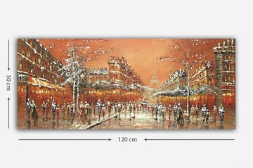 Canvasbilde YTY Buildings & Cityscapes Flerfarget - 120x50 cm - Interiør - Maleri & posters - Lerretsbilder