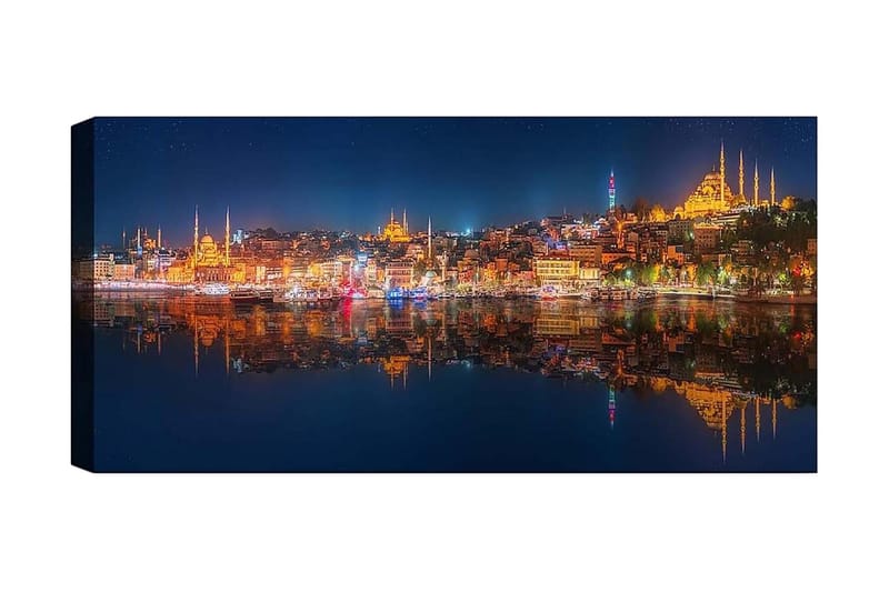 Canvasbilde YTY Buildings & Cityscapes Flerfarget - 120x50 cm - Interiør - Maleri & posters - Lerretsbilder