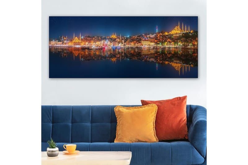 Canvasbilde YTY Buildings & Cityscapes Flerfarget - 120x50 cm - Interiør - Maleri & posters - Lerretsbilder
