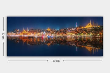 Canvasbilde YTY Buildings & Cityscapes Flerfarget - 120x50 cm - Interiør - Maleri & posters - Lerretsbilder