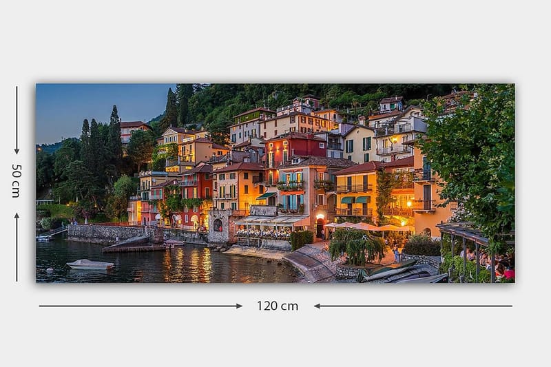 Canvasbilde YTY Buildings & Cityscapes Flerfarget - 120x50 cm - Interiør - Maleri & posters - Lerretsbilder
