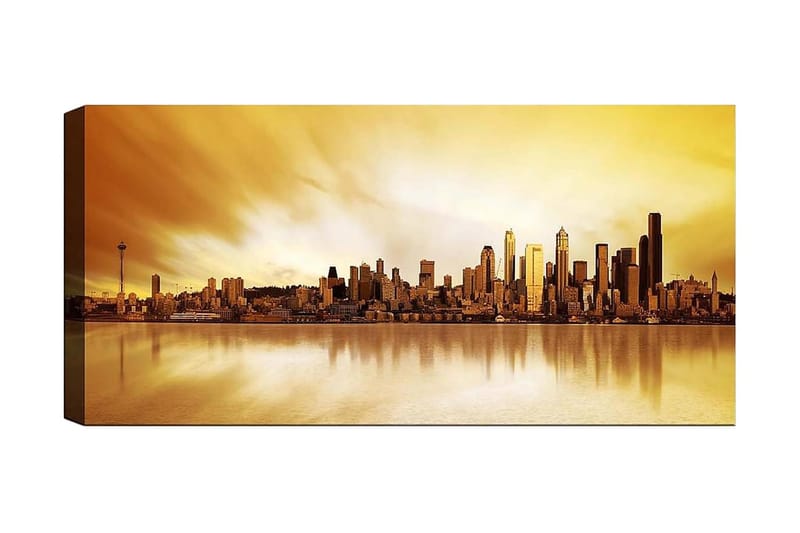 Canvasbilde YTY Buildings & Cityscapes Flerfarget - 120x50 cm - Interiør - Maleri & posters - Lerretsbilder