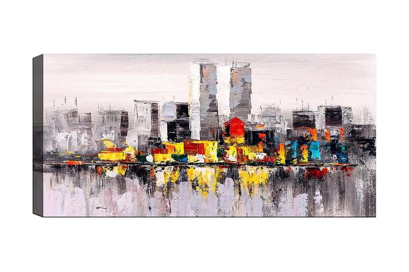 Canvasbilde YTY Buildings & Cityscapes Flerfarget - 120x50 cm - Interiør - Maleri & posters - Lerretsbilder