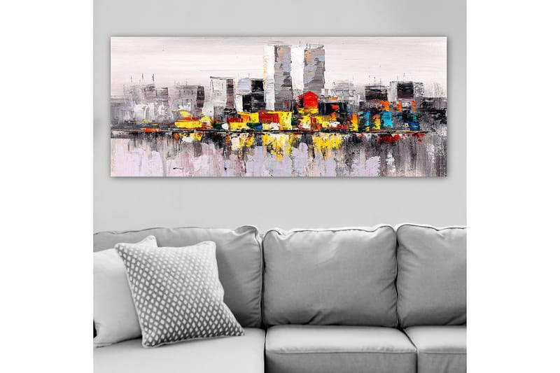 Canvasbilde YTY Buildings & Cityscapes Flerfarget - 120x50 cm - Interiør - Maleri & posters - Lerretsbilder