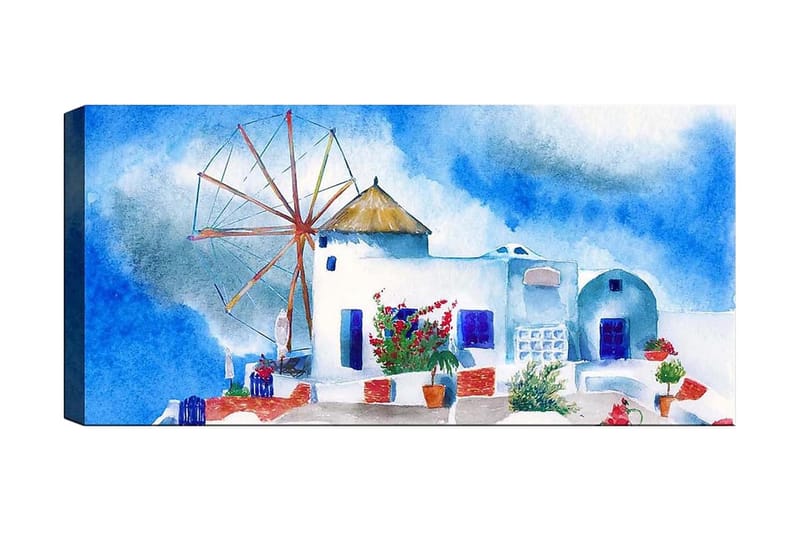 Canvasbilde YTY Buildings & Cityscapes Flerfarget - 120x50 cm - Interiør - Maleri & posters - Lerretsbilder