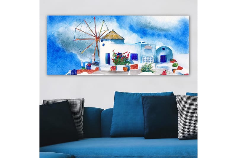 Canvasbilde YTY Buildings & Cityscapes Flerfarget - 120x50 cm - Interiør - Maleri & posters - Lerretsbilder