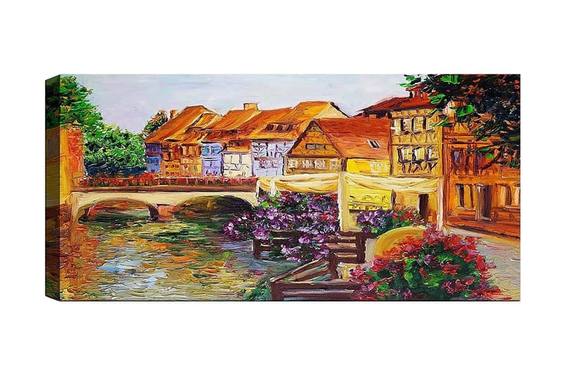 Canvasbilde YTY Buildings & Cityscapes Flerfarget - 120x50 cm - Interiør - Maleri & posters - Lerretsbilder