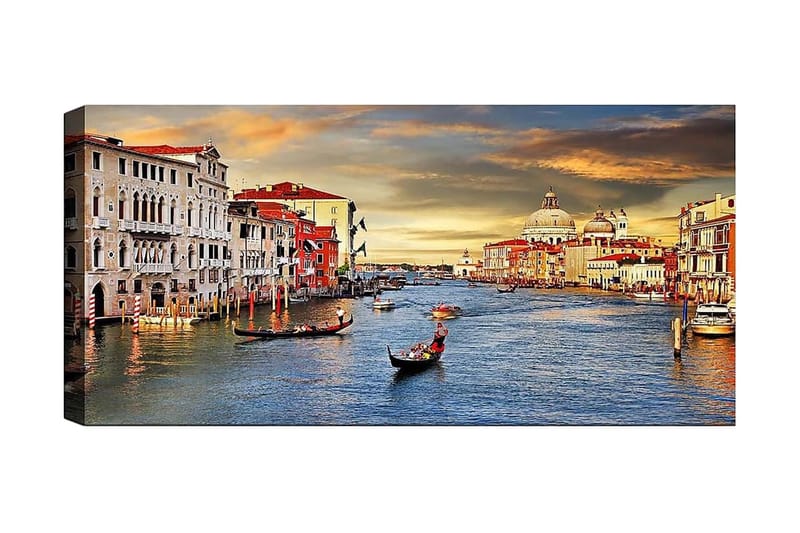 Canvasbilde YTY Buildings & Cityscapes Flerfarget - 120x50 cm - Interiør - Maleri & posters - Lerretsbilder
