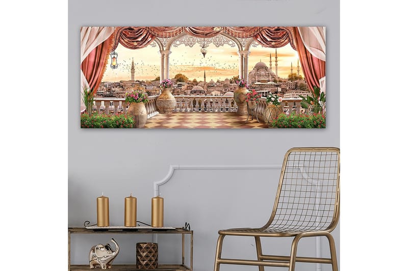 Canvasbilde YTY Buildings & Cityscapes Flerfarget - 120x50 cm - Interiør - Maleri & posters - Lerretsbilder
