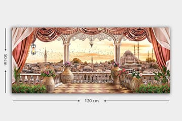 Canvasbilde YTY Buildings & Cityscapes Flerfarget - 120x50 cm - Interiør - Maleri & posters - Lerretsbilder