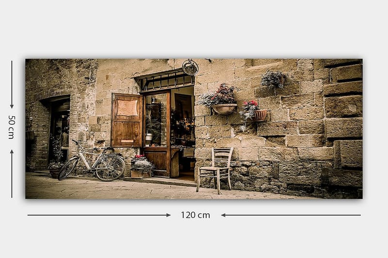 Canvasbilde YTY Buildings & Cityscapes Flerfarget - 120x50 cm - Interiør - Maleri & posters - Lerretsbilder