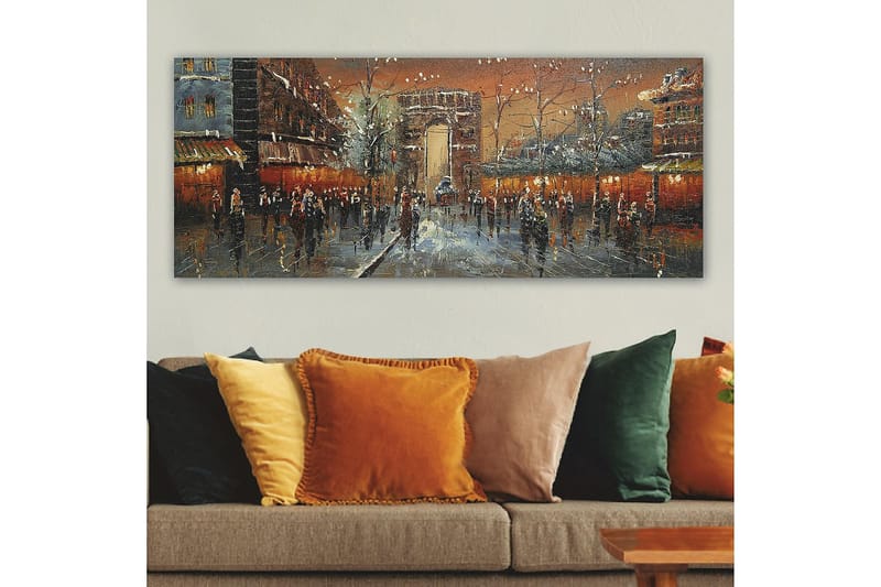 Canvasbilde YTY Buildings & Cityscapes Flerfarget - 120x50 cm - Interiør - Maleri & posters - Lerretsbilder