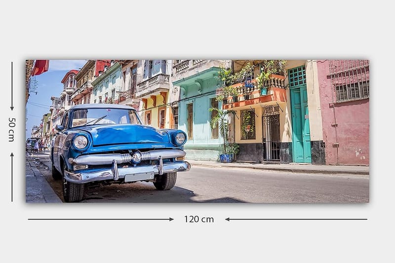 Canvasbilde YTY Buildings & Cityscapes Flerfarget - 120x50 cm - Interiør - Maleri & posters - Lerretsbilder